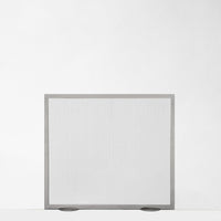 Rectangular air filter on a white background