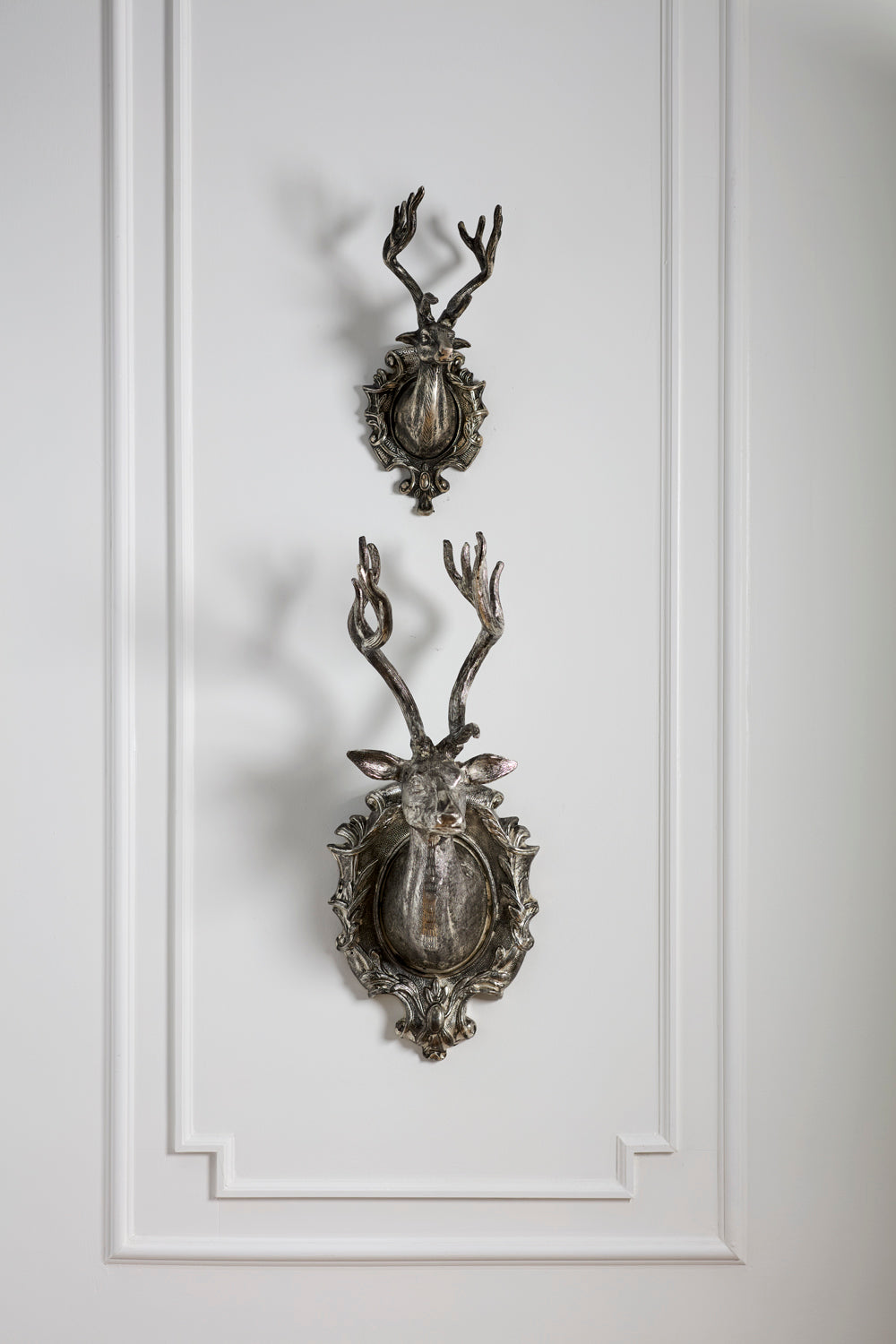 Design Shop Silver Stag Wall Mount 6.5"x 6"x 15.25"