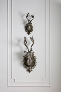 Design Shop Silver Stag Wall Mount 6.5"x 6"x 15.25"
