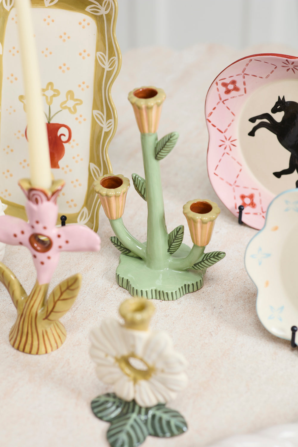 Design Shop Soft Petal Candleholder 7.5"X 4"x 9.75"