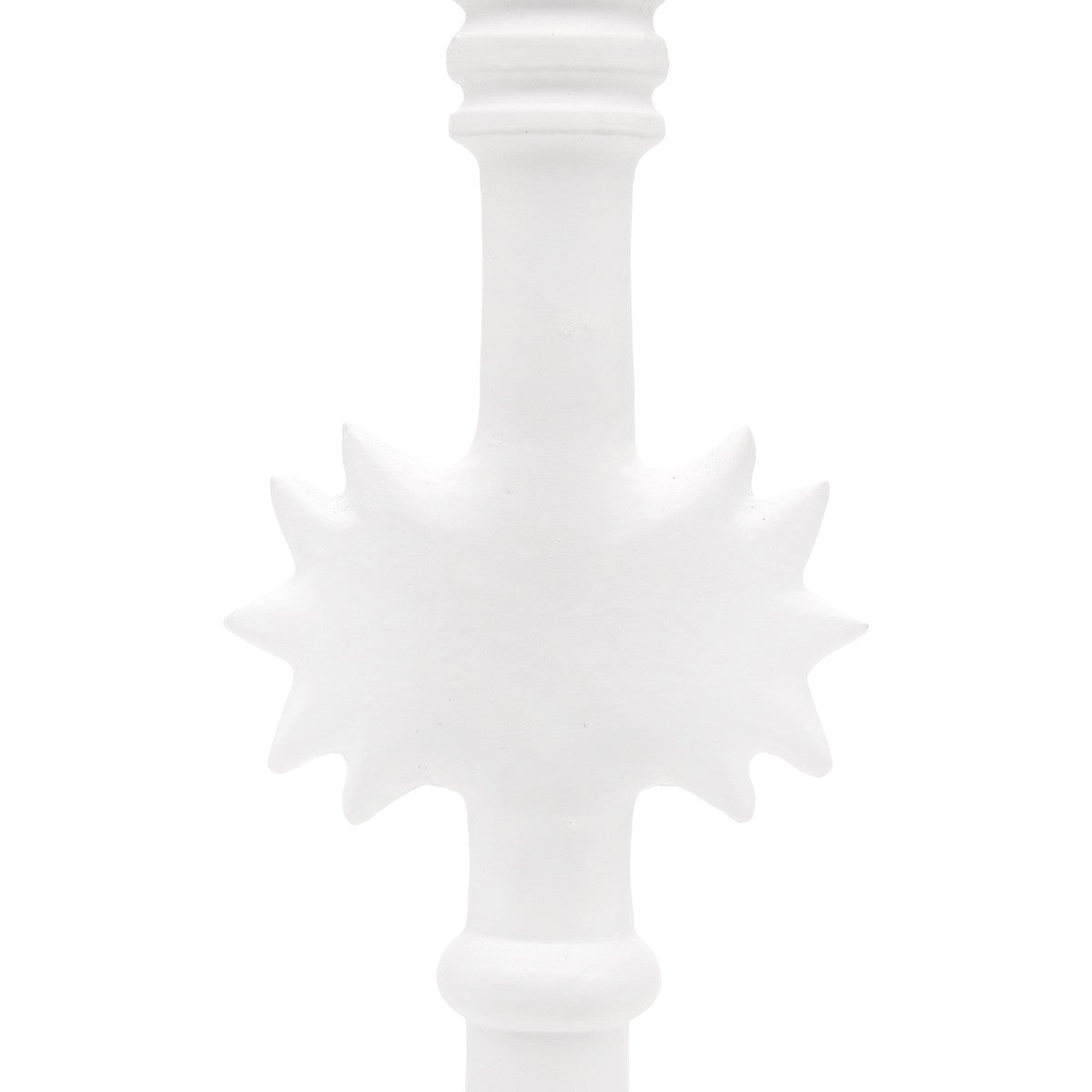 Villa & House Sol Lamp with Shade 14-inch White Linen, with Nickel, Plaster White
