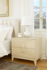 Villa & House Somerset Lamp with Shade 16-inch White Linen, with Nickel, Alpine Gleam