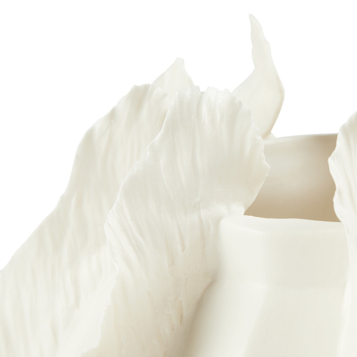 Villa & House Spring Flower Low Vase, Blanc de Chine