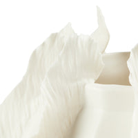 Villa & House Spring Flower Low Vase, Blanc de Chine