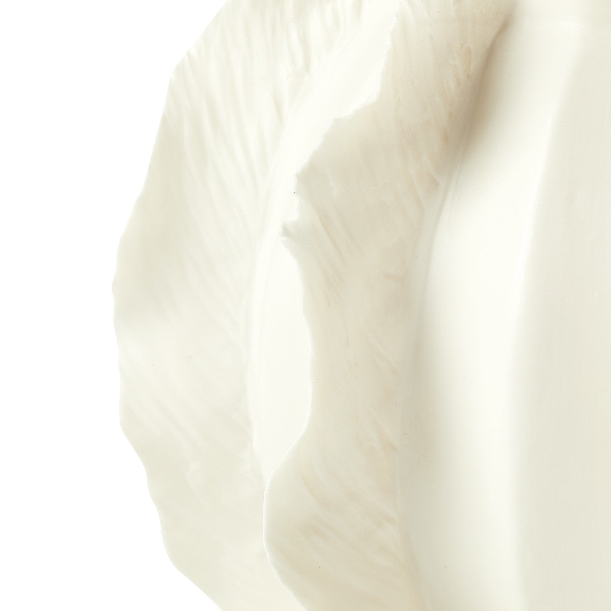 Villa & House Spring Flower Low Vase, Blanc de Chine