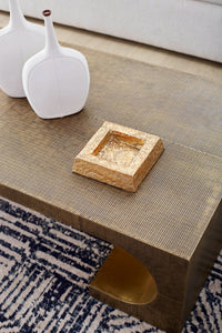 Villa & House Square Bowl, Gold Leaf