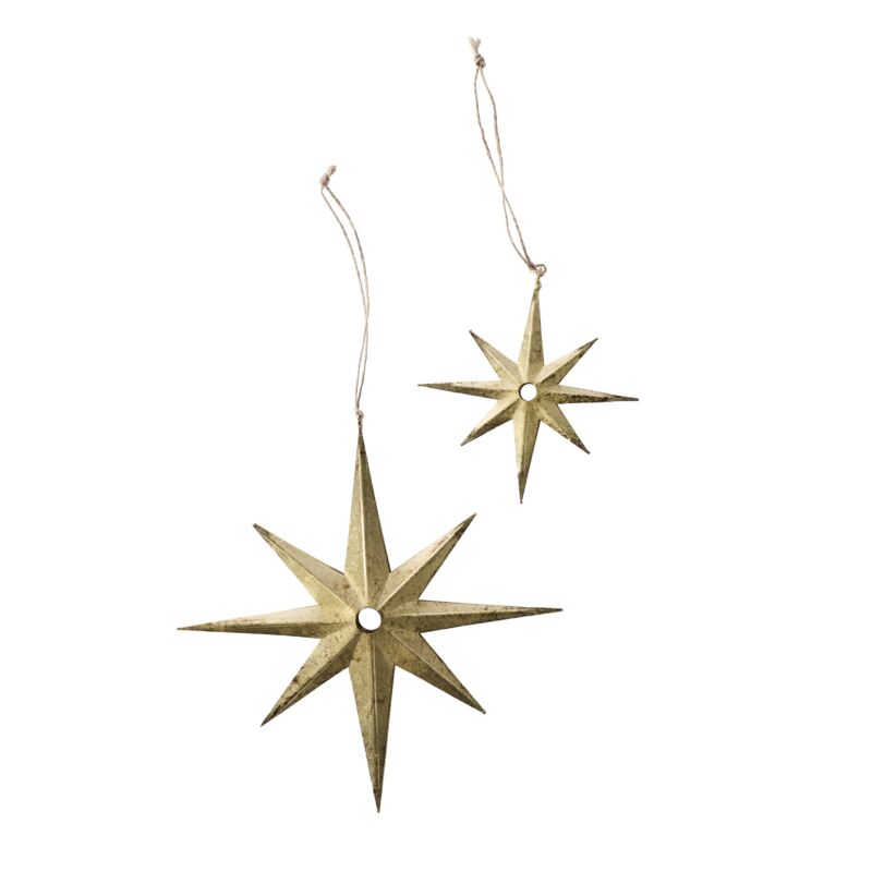 Design Shop Starbright Ornament 8.5"x 0.5"x 9", Set of 4