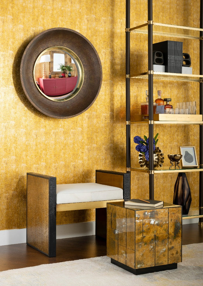 Villa & House Stella Mirror, Antique Brass