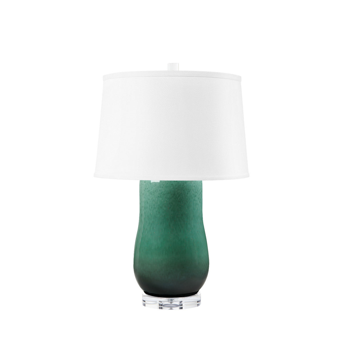 Villa & House Savannah Lamp with Shade 17-inch White Linen, with Nickel, Oceanic Horizon