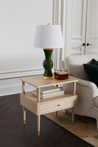 Villa & House Tao Lamp Without Shade, Dark Green