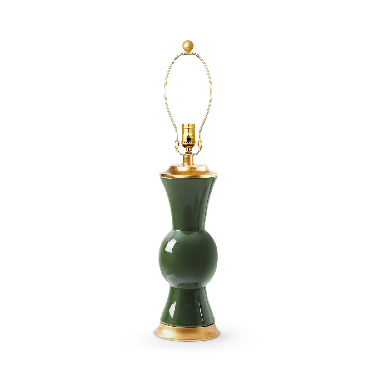 Villa & House Tao Lamp Without Shade, Dark Green