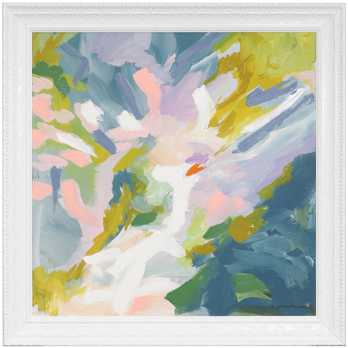 Color Pours I Framed Canvas Art