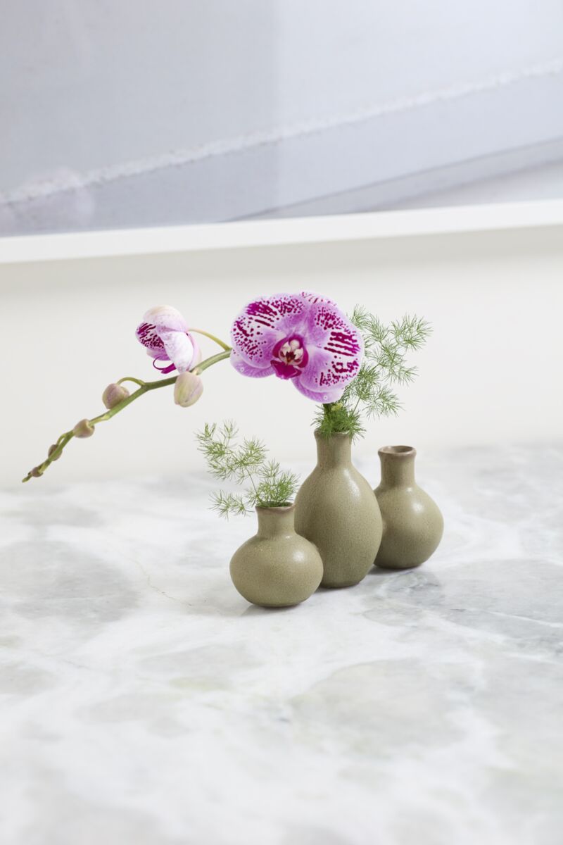 Design Shop Thyme Budvase 7.5"x 2.5"x 4.5", Set of 2