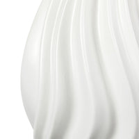 Villa & House Tulum Lamp with Shade 17-inch White Linen, with Gold, Ivory Frost