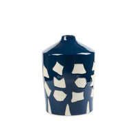 Villa & House Taylor Vase, Deep Blue and White