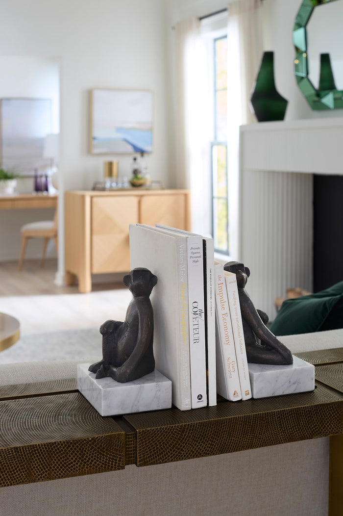 Villa & House Tamarin Bookends (Pair), Bronze