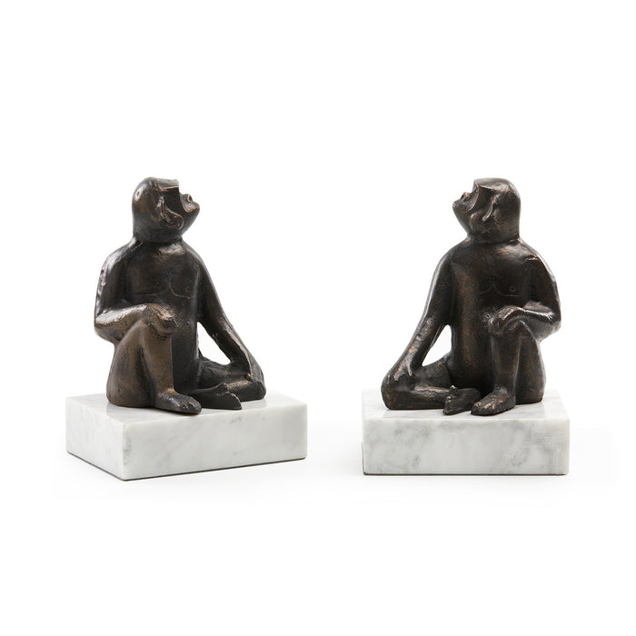 Villa & House Tamarin Bookends (Pair), Bronze
