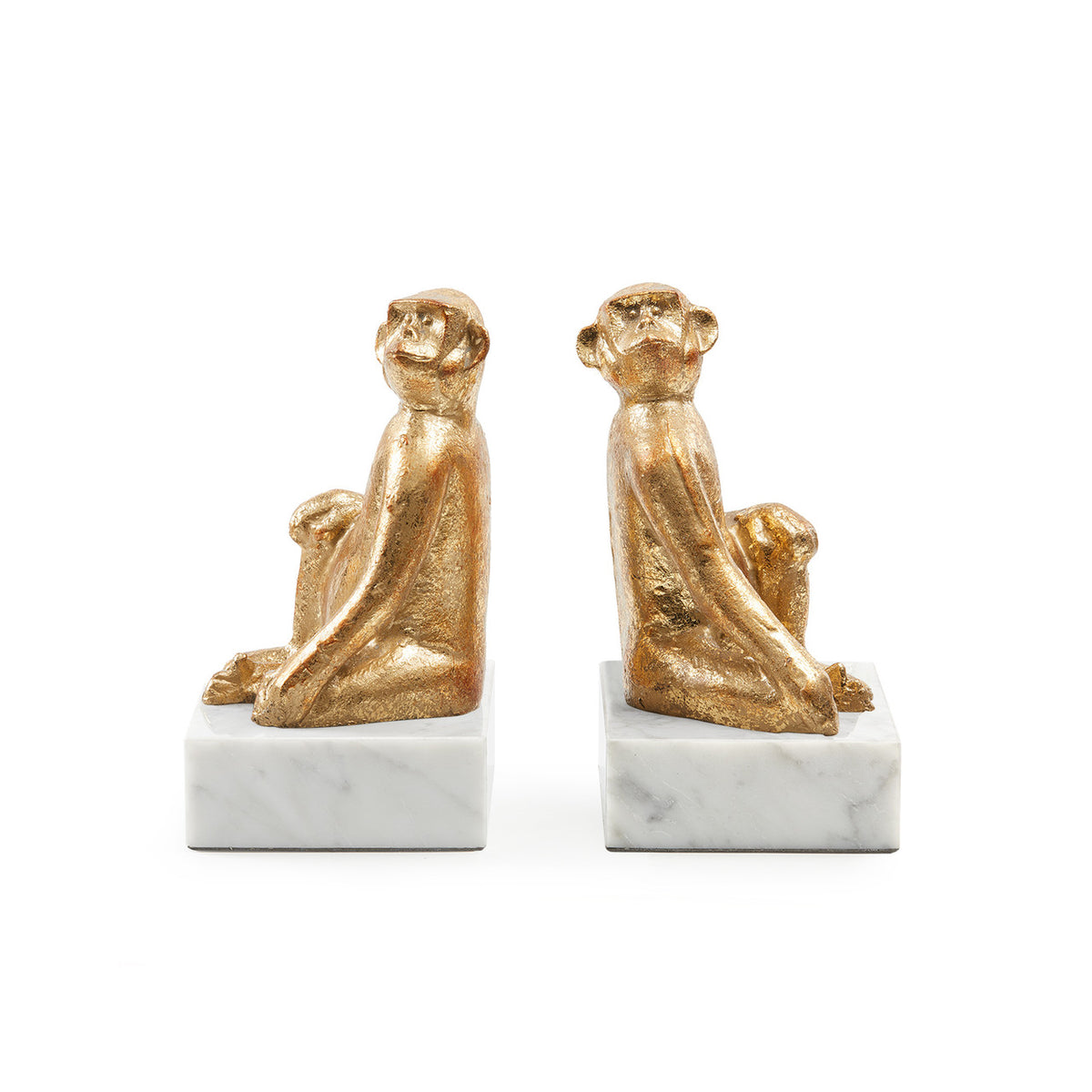 Villa & House Tamarin Bookends (Pair), Gold Leaf