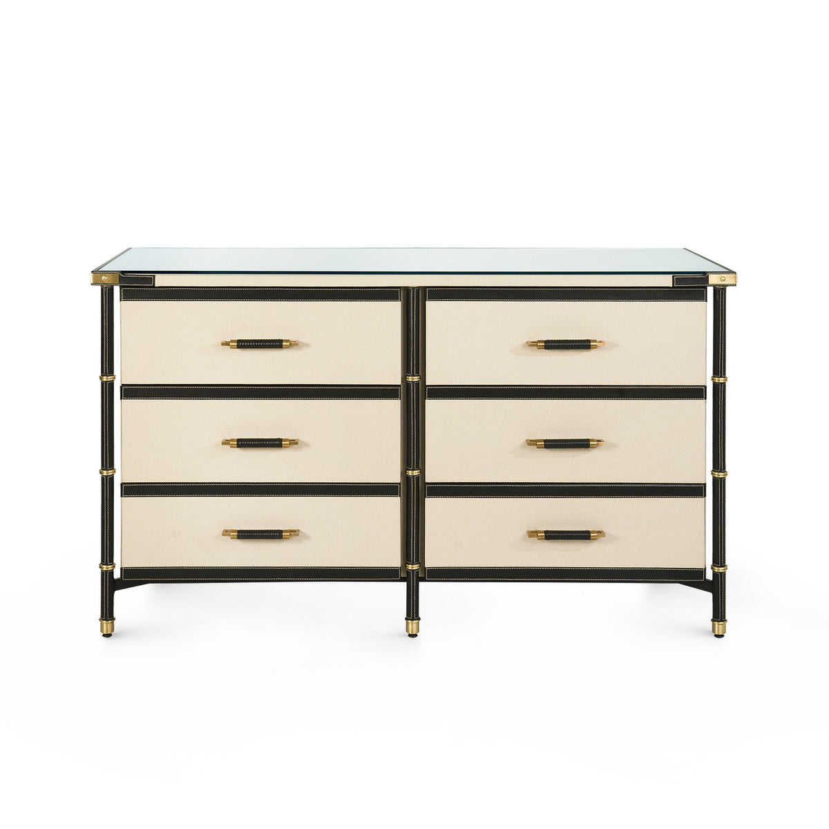 Villa & House Toulon 6-Drawer, Black