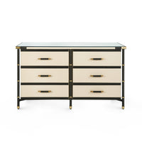 Villa & House Toulon 6-Drawer, Black