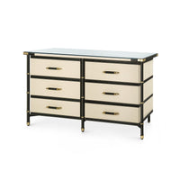 Villa & House Toulon 6-Drawer, Black