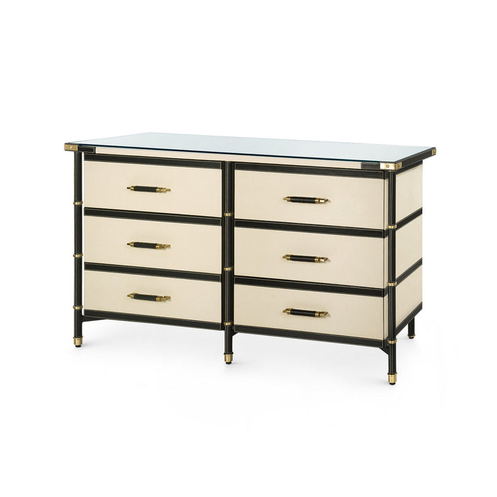 Villa & House Toulon 6-Drawer, Black