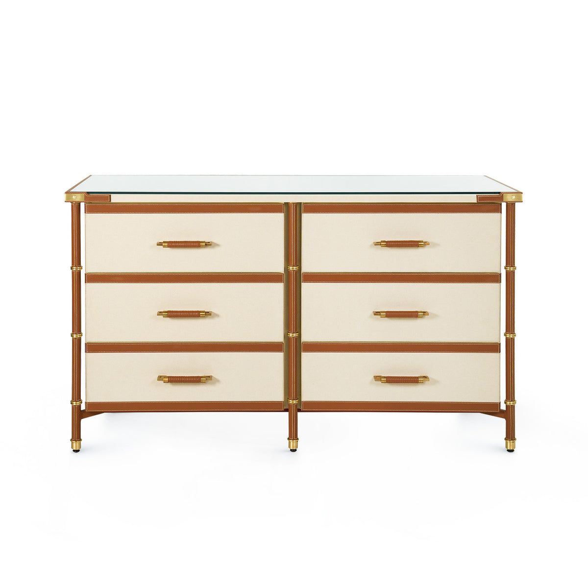 Villa & House Toulon 6-Drawer, Tan