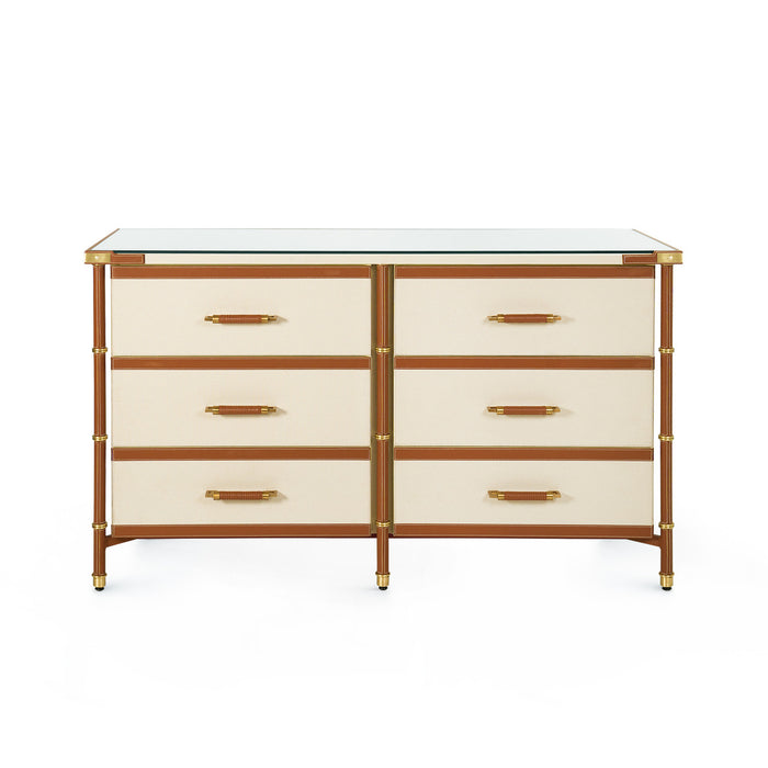 Villa & House Toulon 6-Drawer, Tan