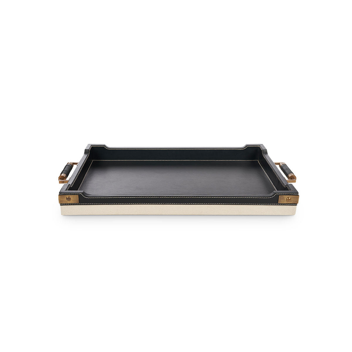 Villa & House Toulon Rectangular Serving Tray, Black