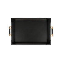 Villa & House Toulon Rectangular Serving Tray, Black