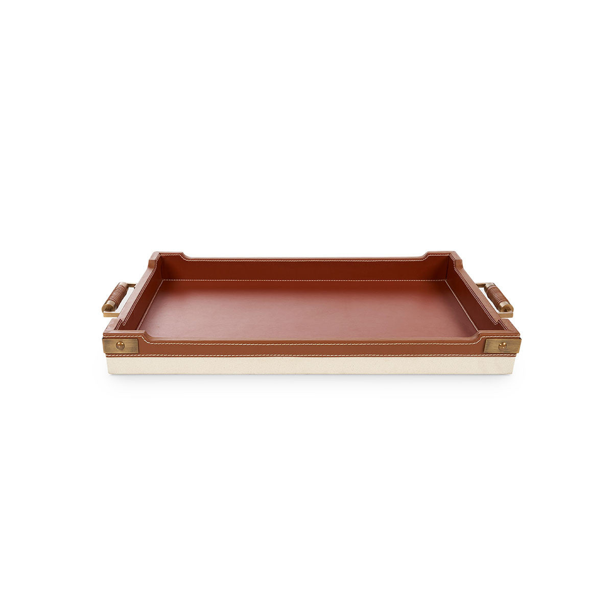 Villa & House Toulon Rectangular Serving Tray, Tan