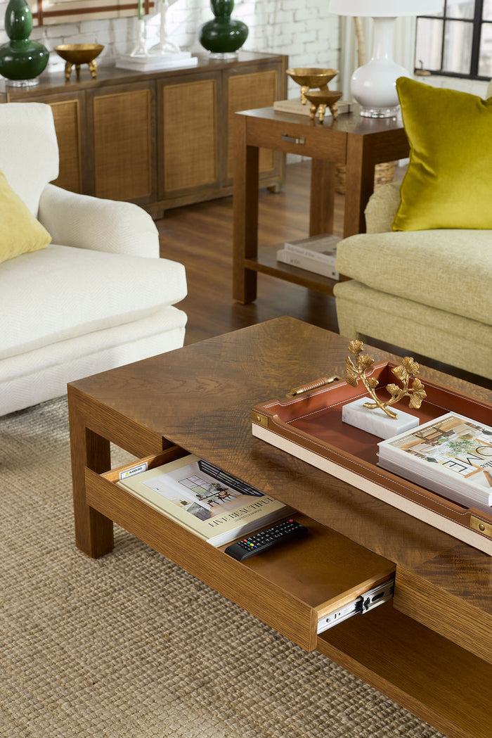 Villa & House Toulon Rectangular Serving Tray, Tan