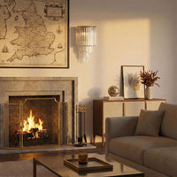 STELLA brass fire screen