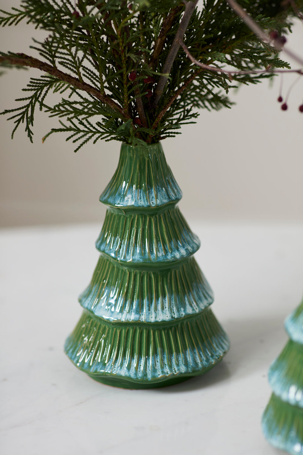 Design Shop Tree Frost Candleholder 4.25"x 4.5"
