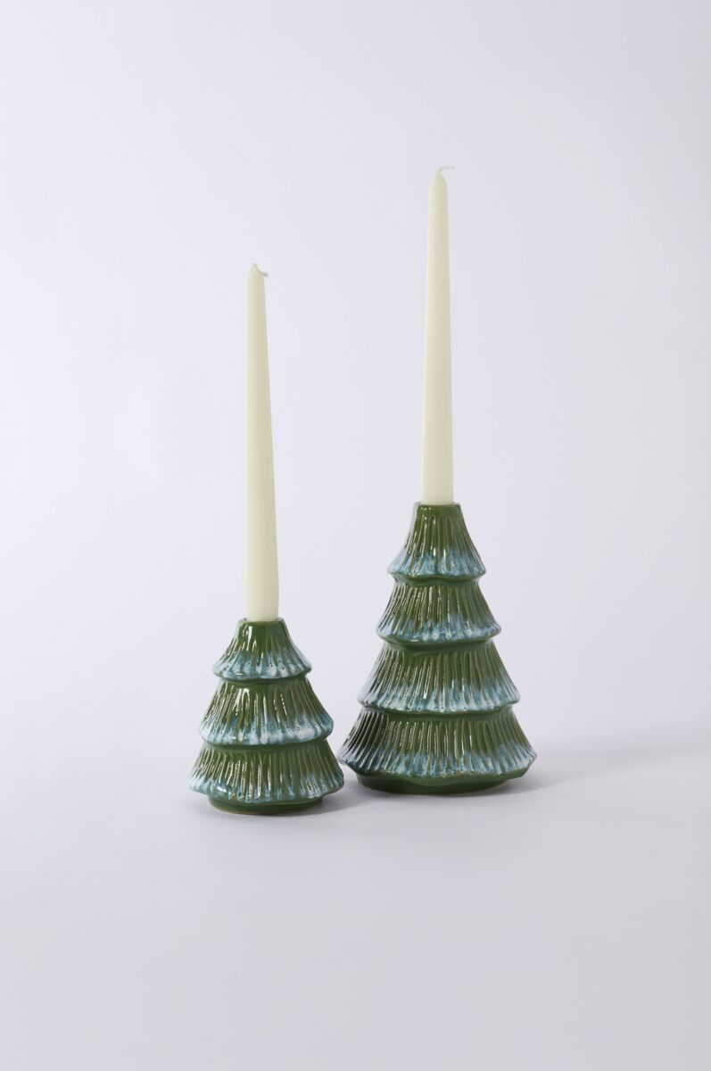 Design Shop Tree Frost Candleholder 4.25"x 4.5"