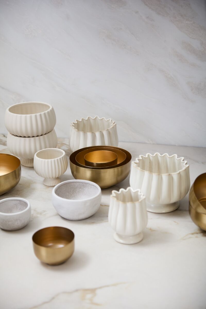 Design Shop Tulipa Compote 7.25"x 5.5", Set of 2