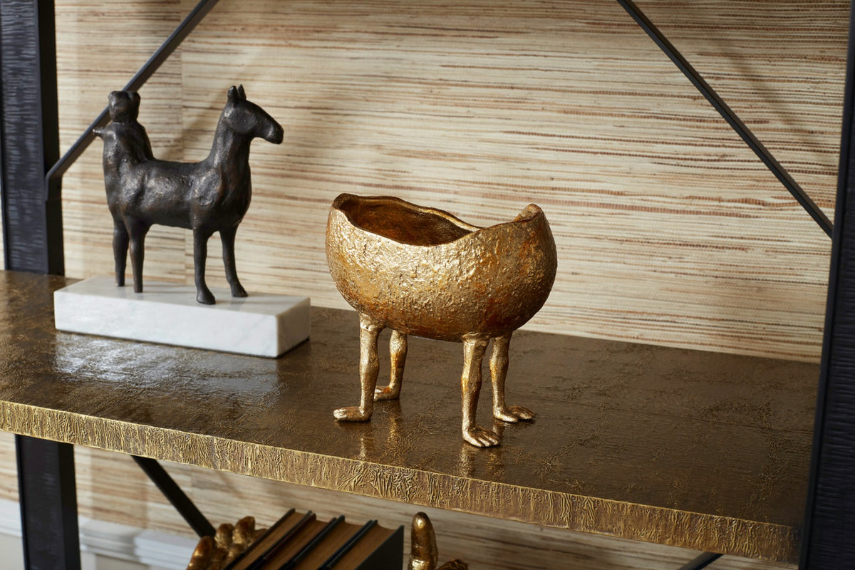 Villa & House Tumbler Bowl, Gold Leaf