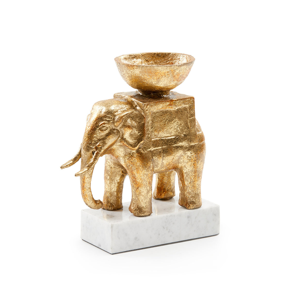 Villa & House Tusker Statue, Gold Leaf