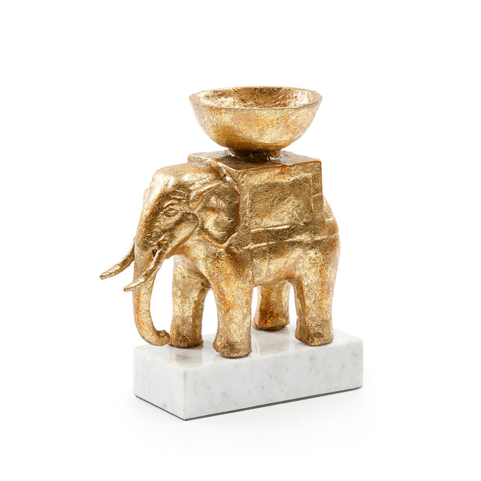 Villa & House Tusker Statue, Gold Leaf