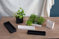 Design Shop Urban Planter 13.75"x 3"x 3", Set of 2