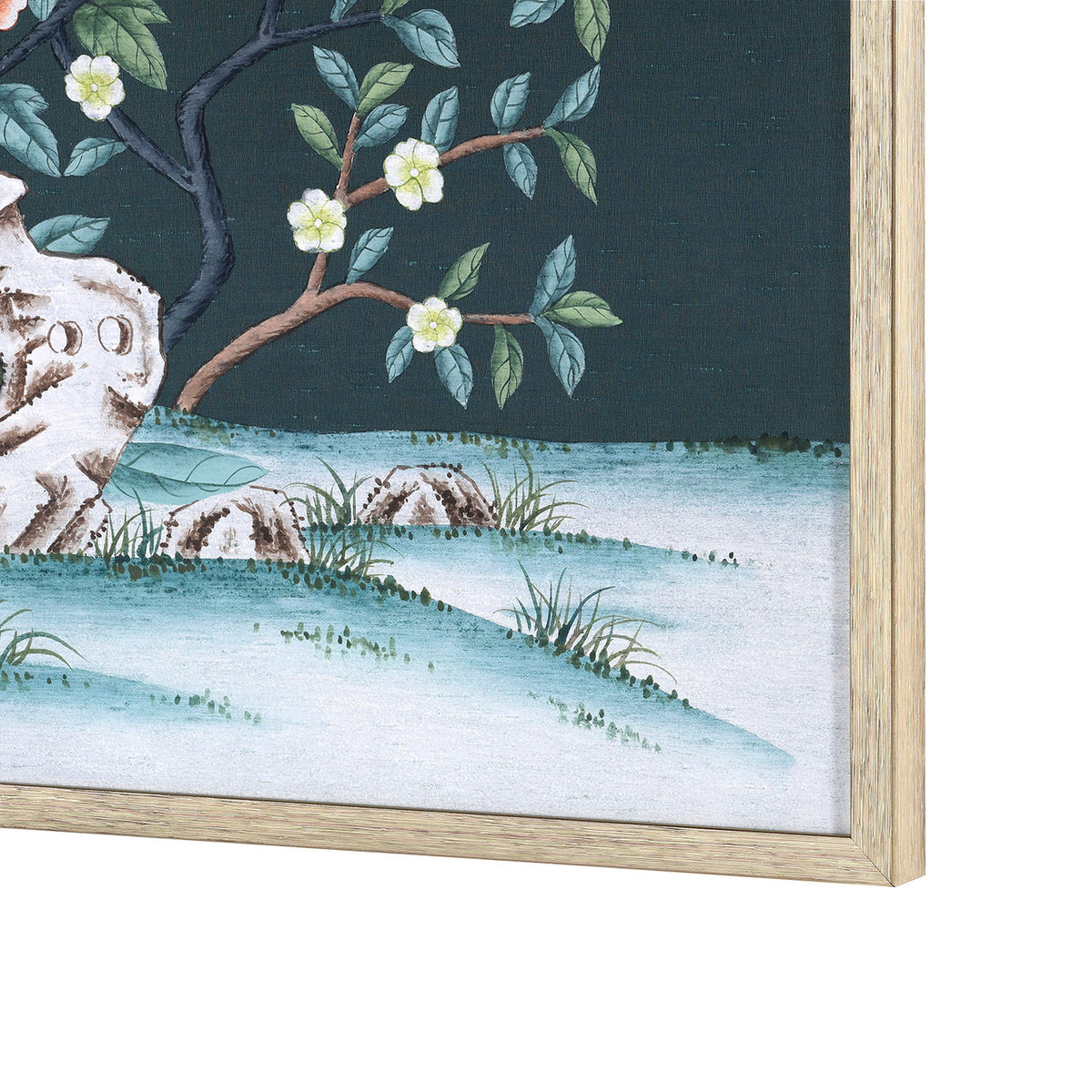 Villa & House Verdant Canopy Framed Silk Panel