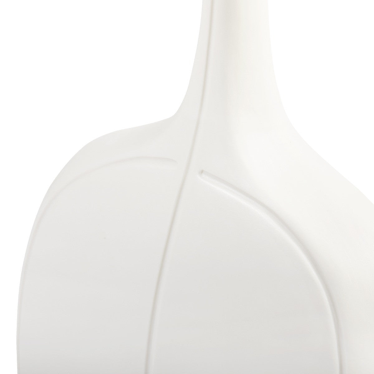 Villa & House Vence Tall Vase, Blanc de Chine and Dark Amber