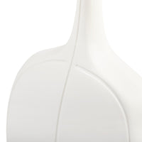 Villa & House Vence Tall Vase, Blanc de Chine and Dark Amber