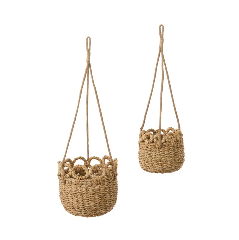 Design Shop Verse Hanging Basket 6.5"x 20", Set of 2