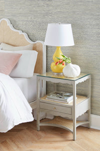 Villa & House Victoria Queen Headboard With Ryder Bed Frame, Natural Twill, Vanilla
