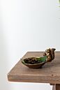 Design Shop Walnut Bowl 7.25"x 4.75"x 4"