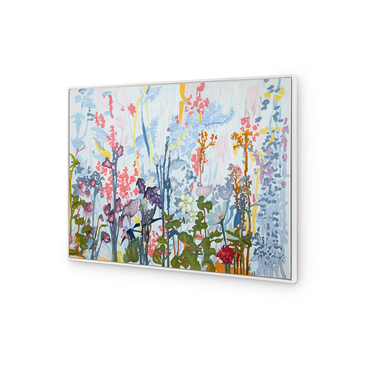 Villa & House Wildflower Framed Canvas, White