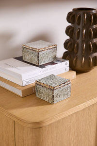 Design Shop Whisper Lidded Box 4.25"x 3", Set of 4