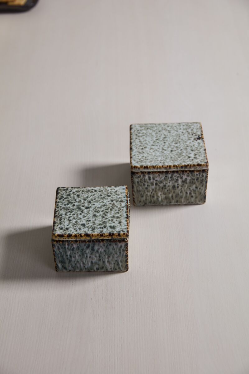 Design Shop Whisper Lidded Box 4.25"x 3", Set of 4