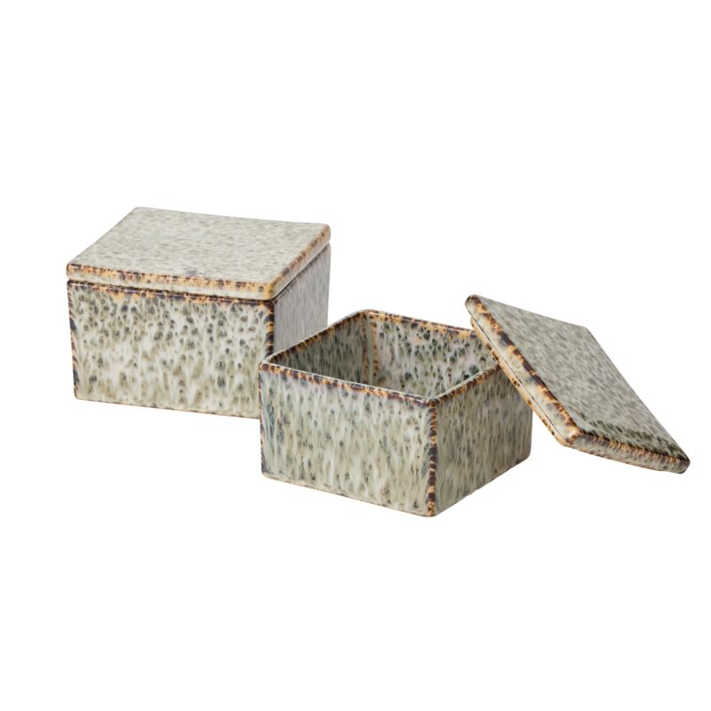 Design Shop Whisper Lidded Box 4.25"x 3", Set of 4
